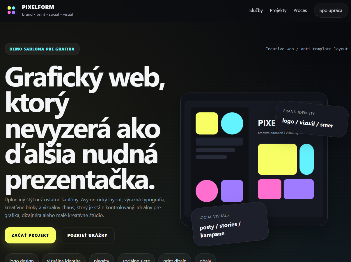 Šablóna pre grafika