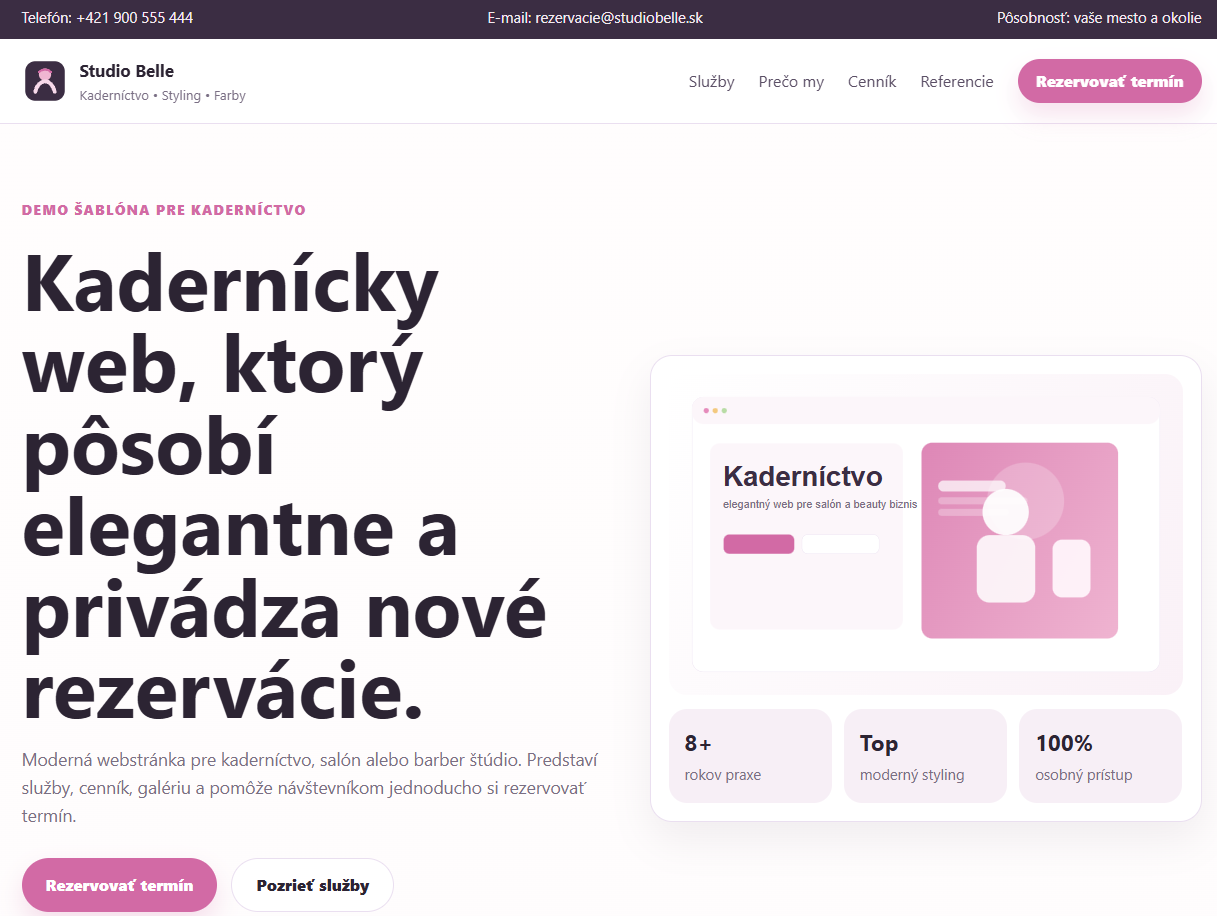 Šablóna pre kaderníctvo